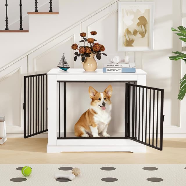 Thumbnail 1 de BEWISHOME EMGL03W Jaula para perros 81 cm