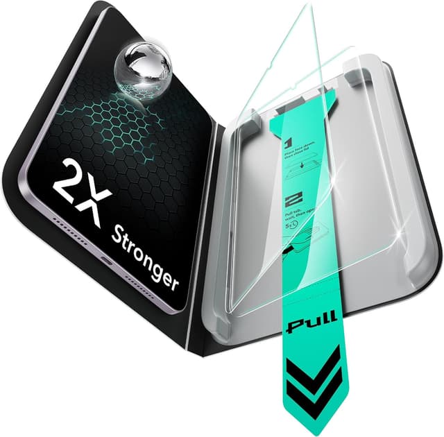 Detalle de ESR 2er-Set Panzerglas für iPad Mini 7 (2024) & Mini 6 (2021) – mit UltraFit-Ablage, 9H & blasenfreiem Aufbringen