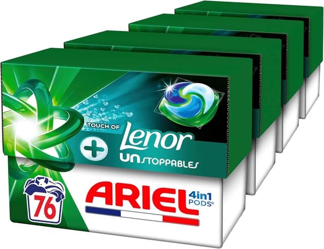 Detalle de Ariel PODS 4en1 Lessive en capsules – 76 lavages