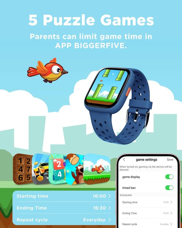 Thumbnail 5 de BIGGERFIVE BRAVE 2 1.8" Kids Fitness Watch
