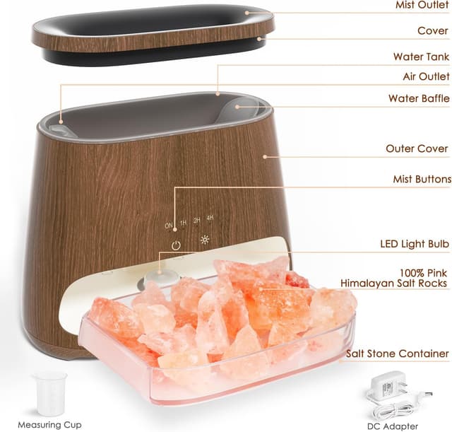 Thumbnail 6 de SALKING Aroma Diffuser 2-in-1 Dunkles Holz 150 ml