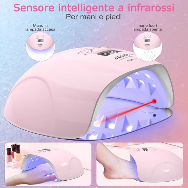Detalle de NAILGIRLS Lampada UV per unghie 150W LED