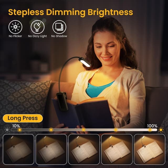 Detalle 2 de GARITE Luz Lectura USB 10 LED 360°