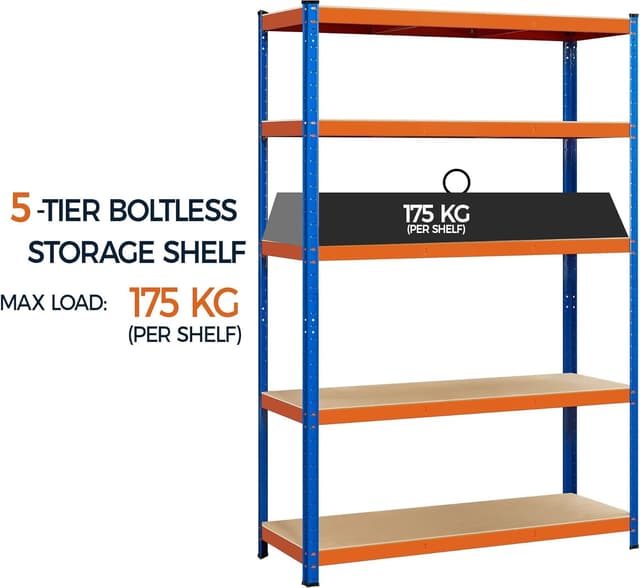 Thumbnail 4 de Yaheetech estantería metálica 180x120x45cm