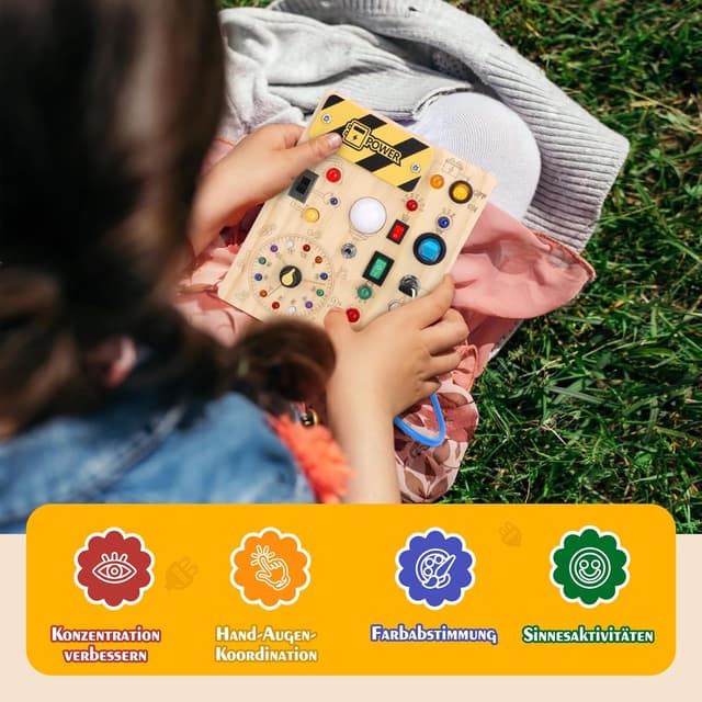 Thumbnail 4 de Montessori Toys Uhr Aktivitätsbrett ab 1 Jahr