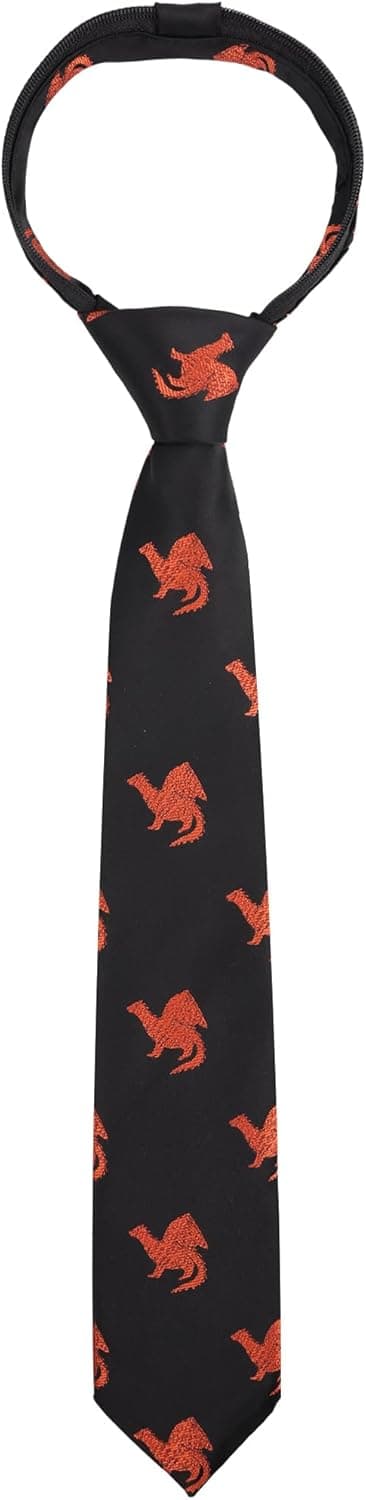 Detalle 2 de Alizeal Boys Zipper Novelty Tie – Pre-tied Skinny Kids Neck Tie for School, Prom & Party