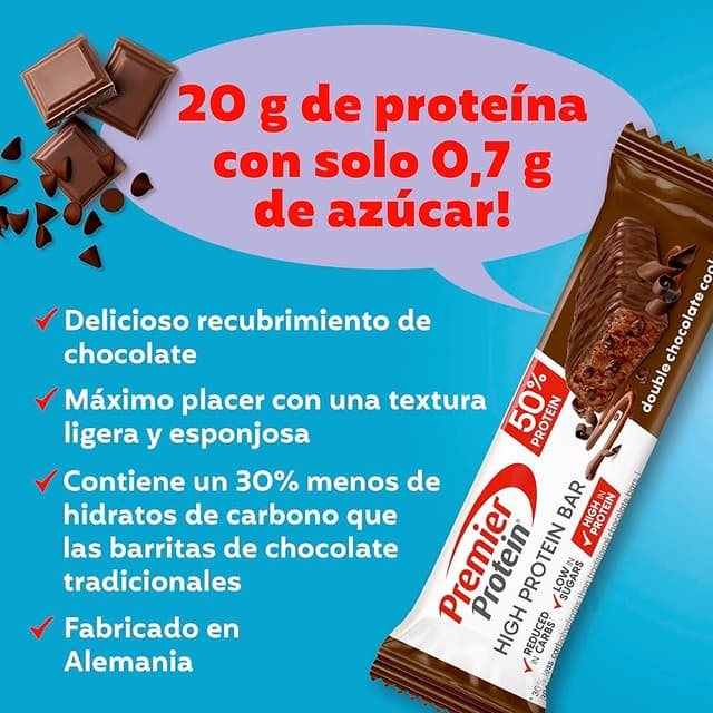 Thumbnail 5 de Premier Protein Bar Chocolate Caramel 16x40g - 30g Proteína 🍫