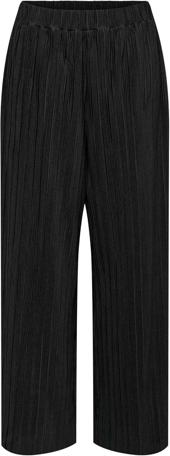 Detalle de ONLY Pantalon ONLRAVENNA Regular Fit pour femme – coupe régulière et jambes larges