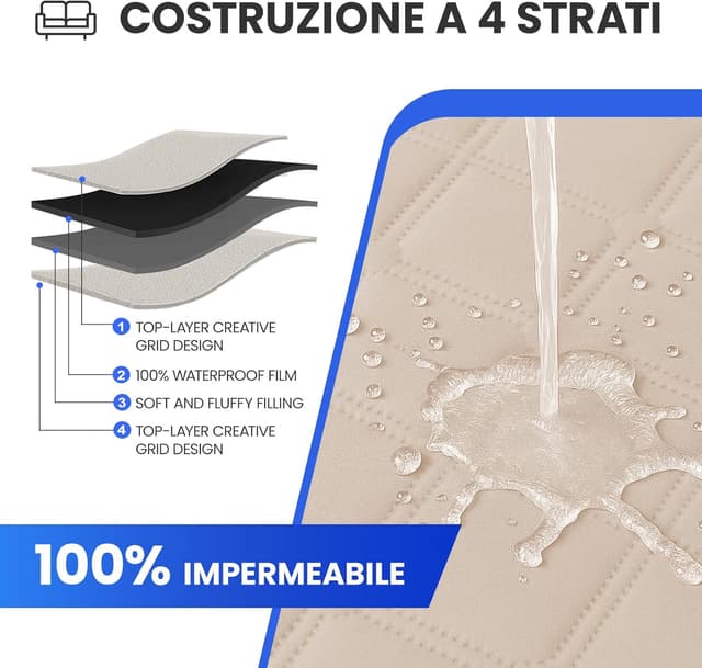 Detalle de Housse canapé d’angle Ystyle 280 cm