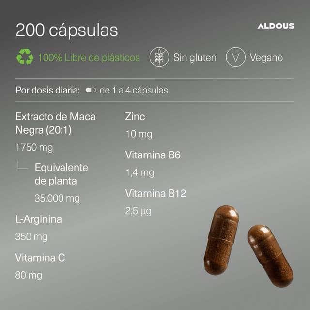 Thumbnail 2 de Aldous Maca Negra Peruana Complex 35000 mg