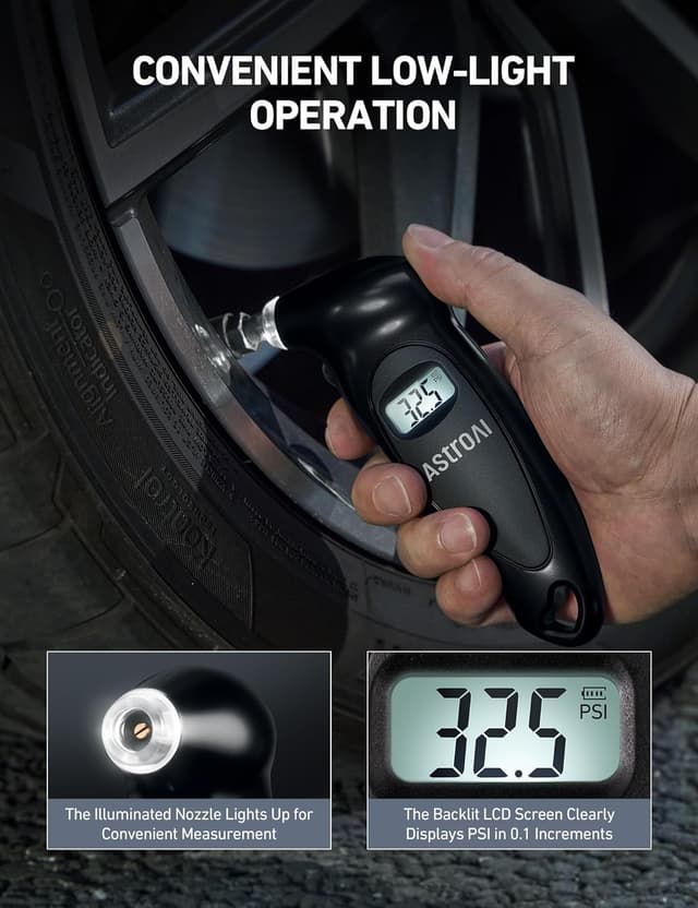 Thumbnail 3 de AstroAI Digital Tire Pressure Gauge 0-150 PSI