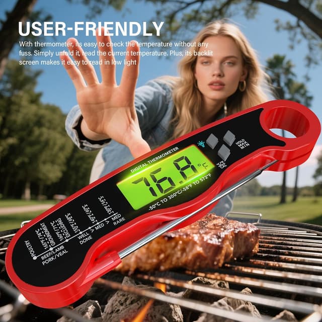 Thumbnail 4 de AWLKIM Digital Meat Thermometer, Instant Read