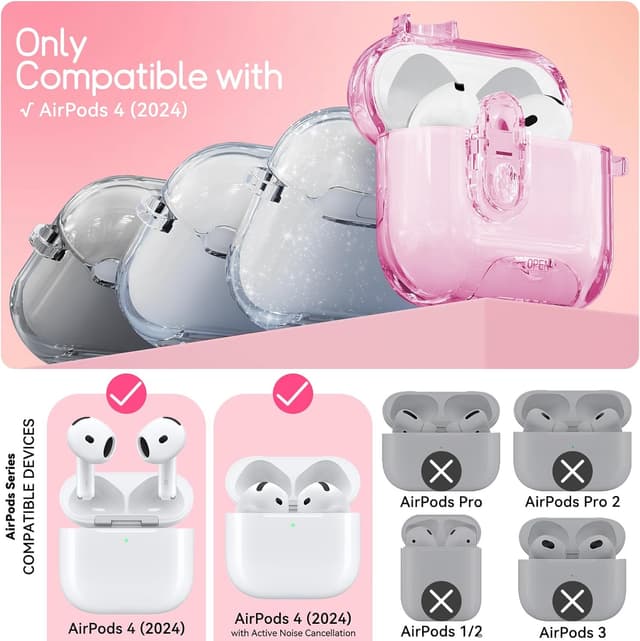 Detalle 2 de Skyconser AirPods 4 Case with Safety Lock