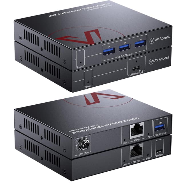 Imagen de AV Access USB3.0 Extender over Cat6a/7 100 m, 4 ports USB en OfertitasTOP