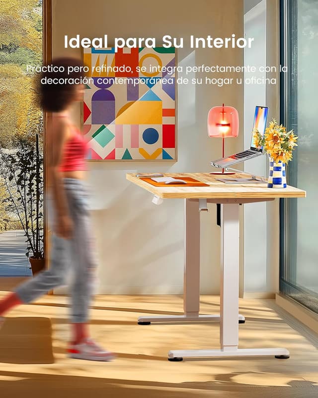 Detalle de ErGear Escritorio Elevable Eléctrico 160x80 cm