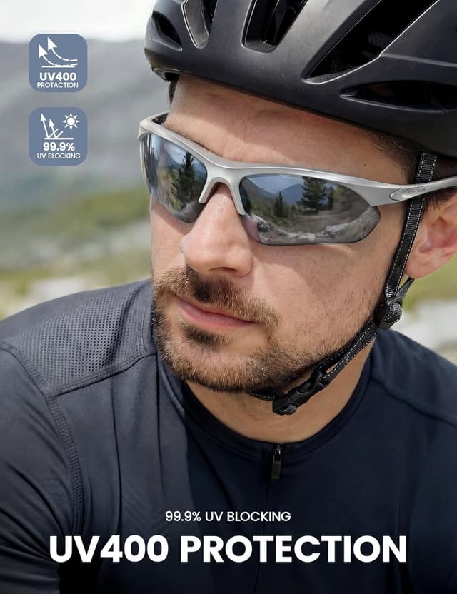 Detalle 2 de Lamicall 2026 Polarized Sports Sunglasses (22g Ultra-Light) with UV400 Protection