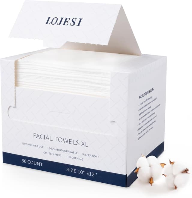 Imagen de Carehabi Salviette Struccanti in Cotone 50 pezzi en OfertitasTOP