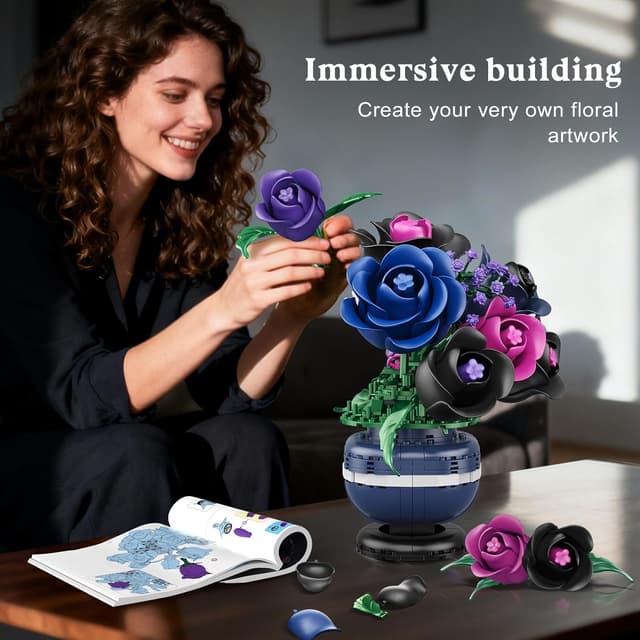 Thumbnail 4 de HiWEEGO Blumen Bonsai Baum 507 Teile 🎍