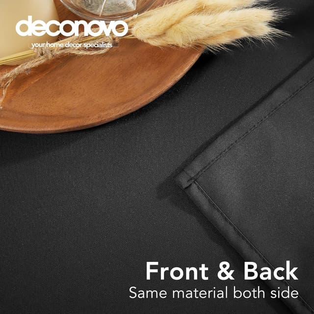 Thumbnail 3 de Deconovo Tovaglia impermeabile 130x160 cm Nero