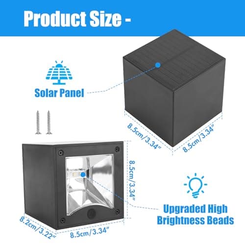 Thumbnail 7 de YUNYODA Aplique Solar Exterior 🌞 4 Piezas IP65 Jardin y Patio