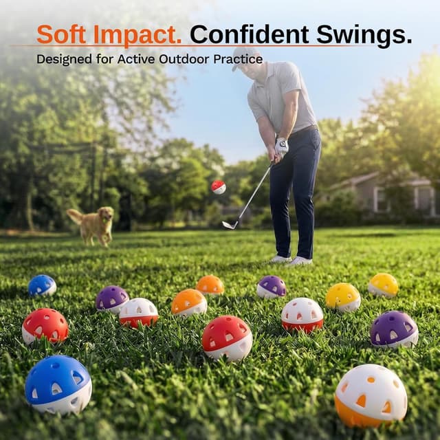 Detalle 2 de Full Choice practice golf balls, 20 pack