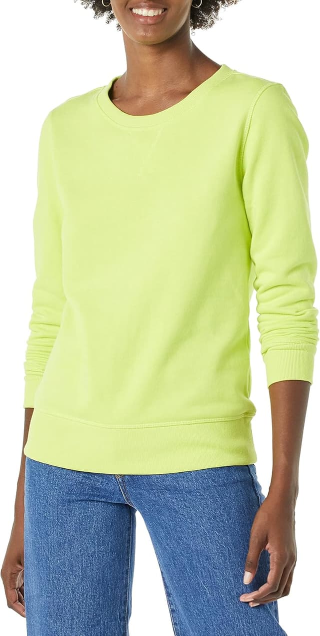 Detalle de Amazon Essentials fleece crewneck sweatshirt