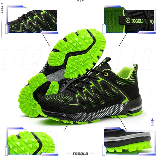 Detalle de TQGOLD Scarpe antinfortunistiche unisex con punta in acciaio e suola resistente alle perforazioni