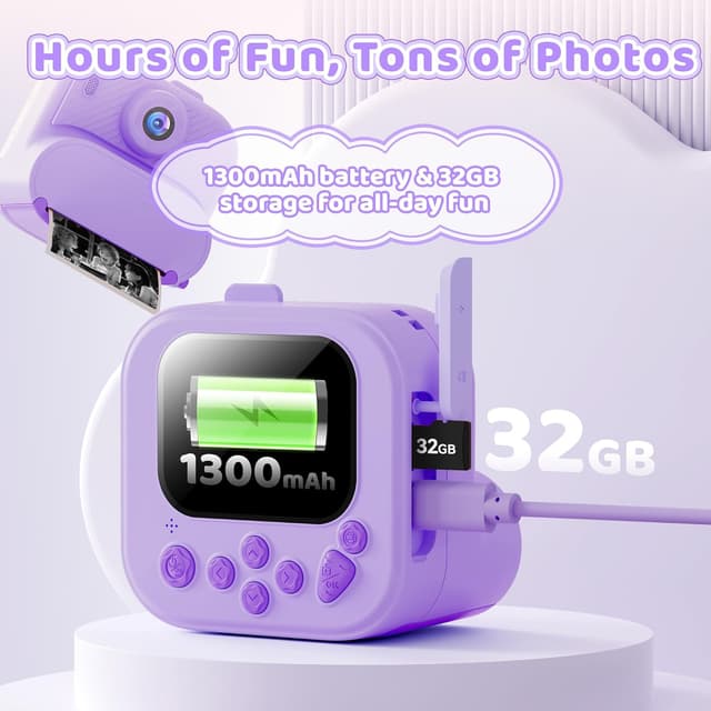 Thumbnail 5 de Kinderkamera Mini 1080P für Mädchen ab 3 Jahren