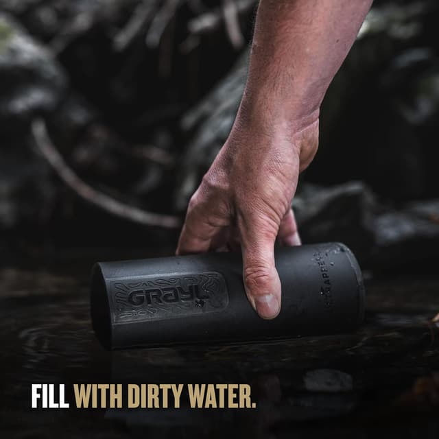 Detalle de GRAYL UltraPress 500 ml Wasserfilterflasche
