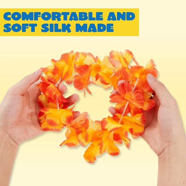 Thumbnail 1 de JOYIN 36-count Hawaiian garland flower leis (bulk assorted) for luau, beach and tropical-themed parties