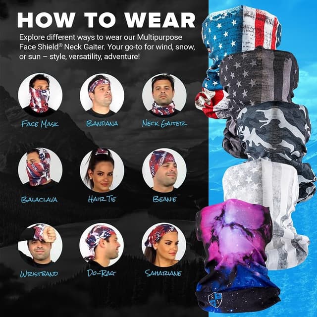 Thumbnail 3 de S A Company 5-Pack UV Face Shield 30+