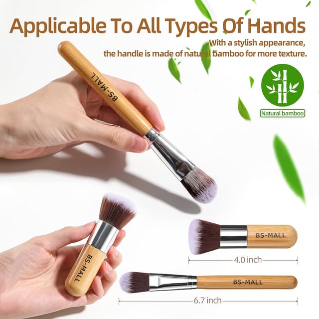 Detalle de BS-MALL Bamboo 11 Makeup Brush Set