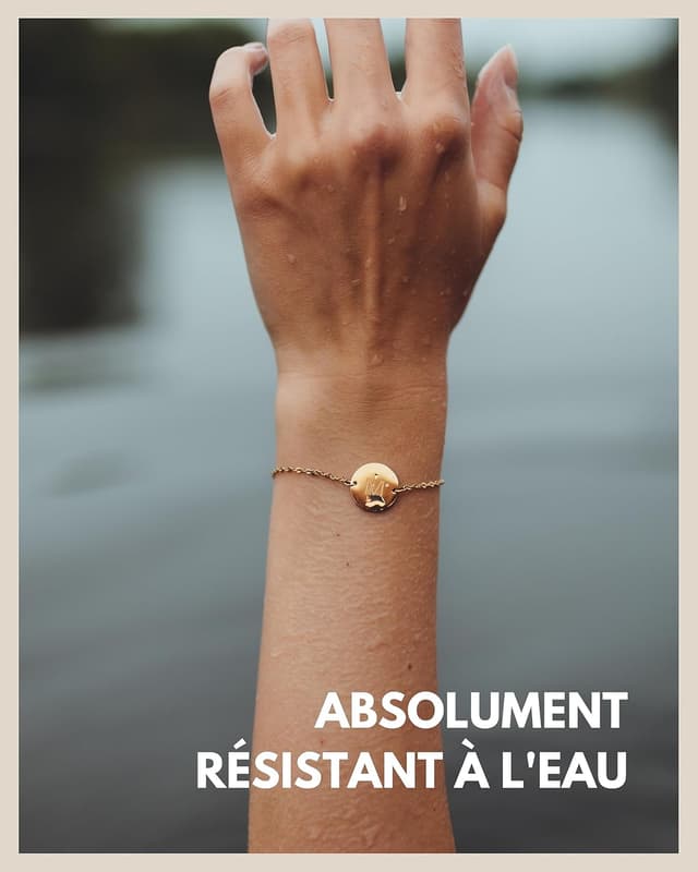 Thumbnail 4 de GD GOOD.designs Bracelet lettres 18K 15,5–19 cm