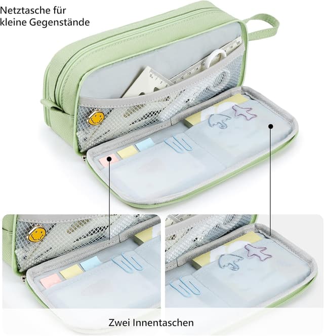 Detalle 2 de KALIDI Federmäppchen mit 3 Fächern