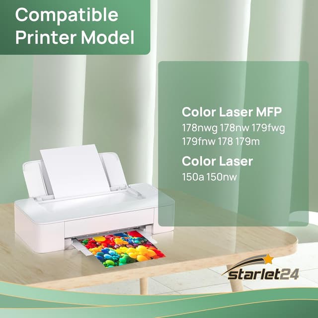 Detalle de Starlet24 1x 117A Toner Gelb kompatibel (W2072A) – Ersatz für HP Color Laser