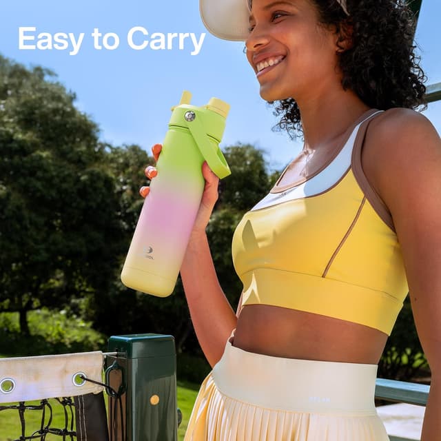 Detalle 2 de ENCOOL Insulated Water Bottle with Straw Morning Dew