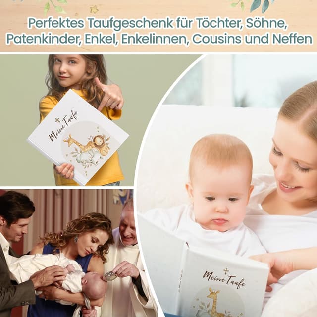 Thumbnail 6 de Legezon Meine Taufe Gästebuch Erinnerungsbuch Weiß