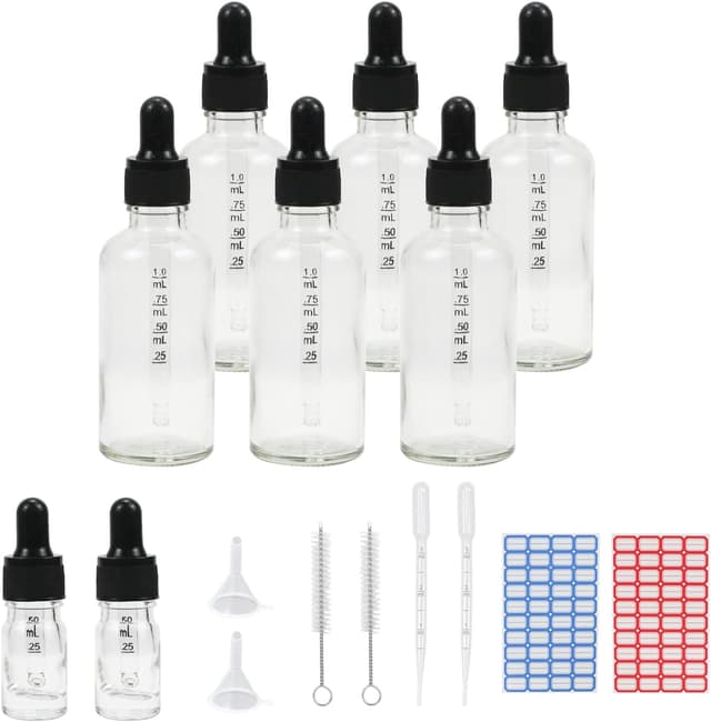 Detalle de 50ml glass dropper bottles for oils