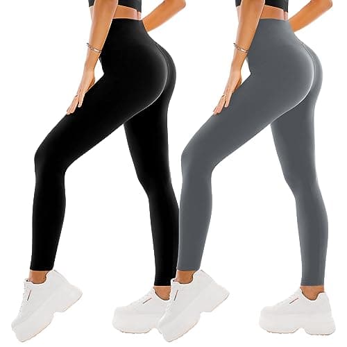 Detalle de SINOPHANT leggings de yoga para mujer con cintura alta (2 colores) – mallas deportivas suaves y elásticas