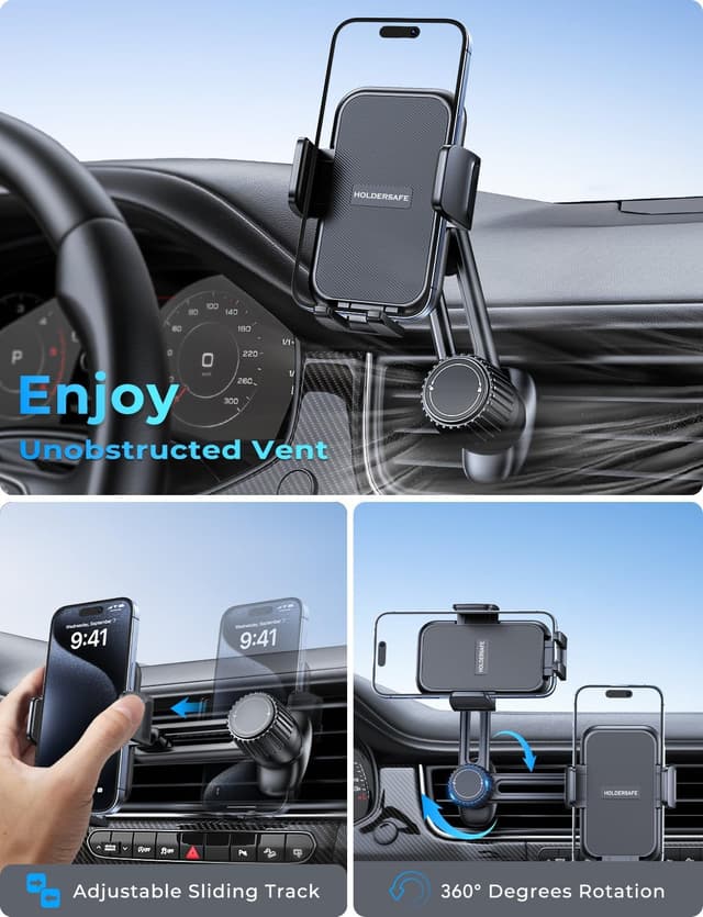 Detalle de Holdersafe Phone Holder for Car Vent 35mm