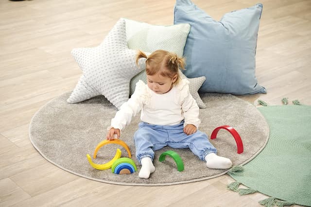 Thumbnail 6 de Eichhorn Regenbogen Sortier- und Stapelspielzeug 8-teilig