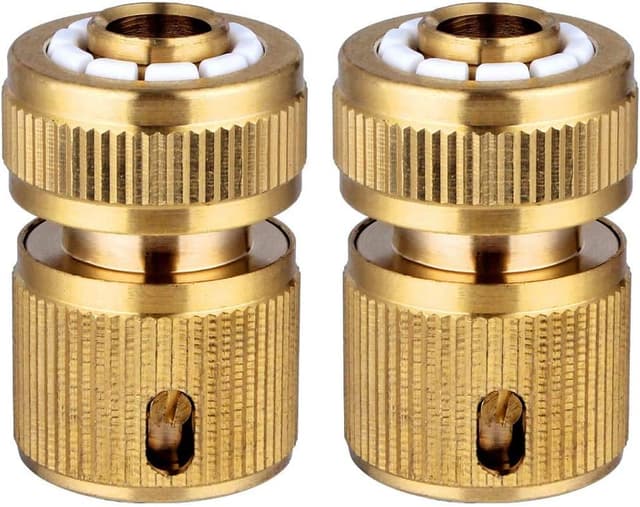 Detalle 2 de Hydrogarden 2PC Aquastop Hose Connector (12.5mm–15mm / 1/2”–5/8”) with Aquastop stop valve