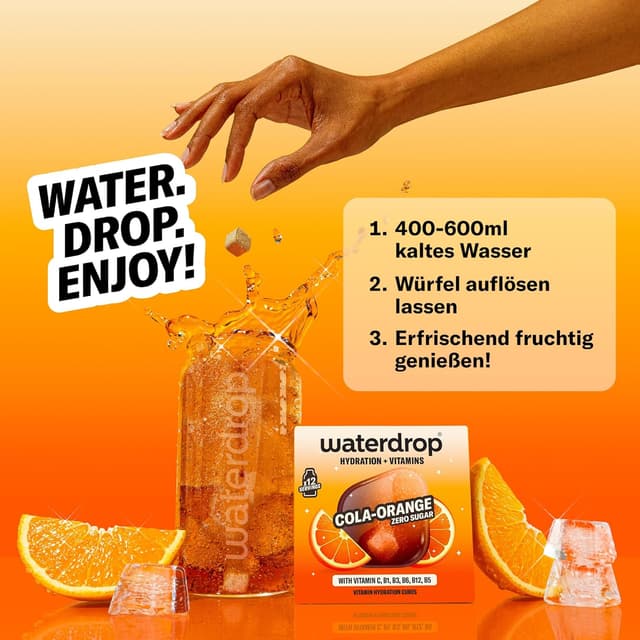 Thumbnail 4 de waterdrop® Cola x Orange 36 Würfel 🥤