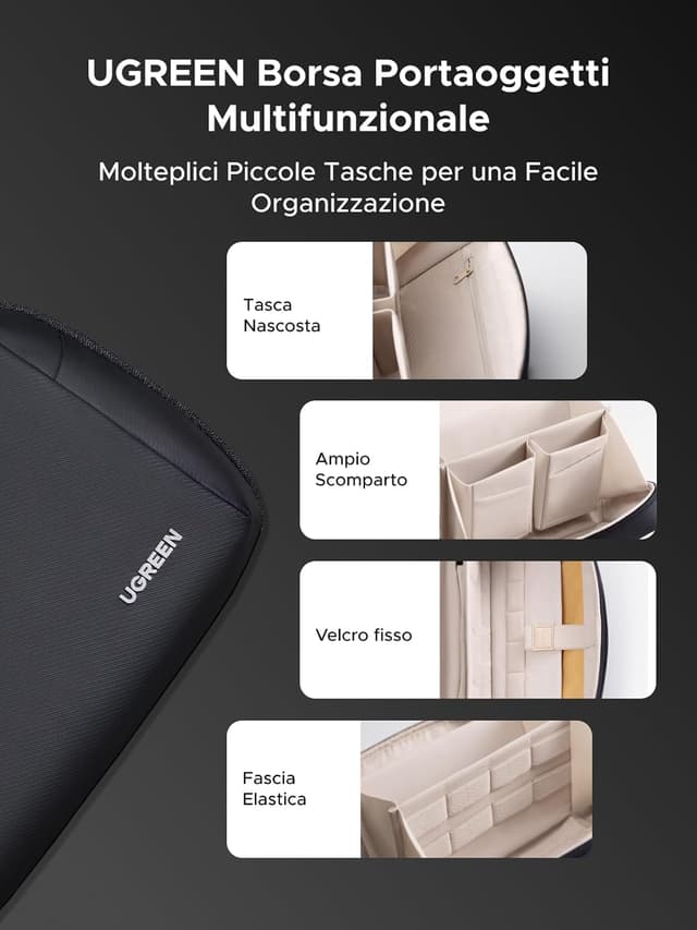 Thumbnail 4 de UGREEN Borsa Accessori Elettronici 27x17x8 cm