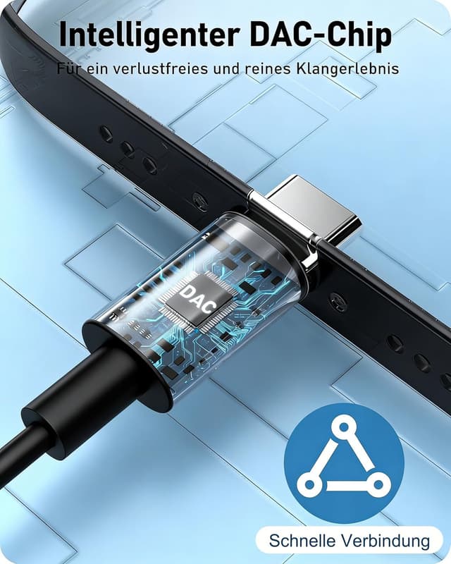 Detalle de USB-C In-Ear Kopfhörer mit Mikrofon und Kabel – passend für iPhone (USB‑C) & Android (Samsung/Google Pixel)