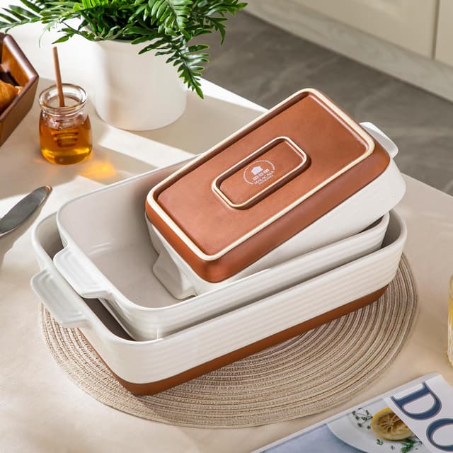 Thumbnail 6 de MALACASA TARA casserole bakeware set of 3