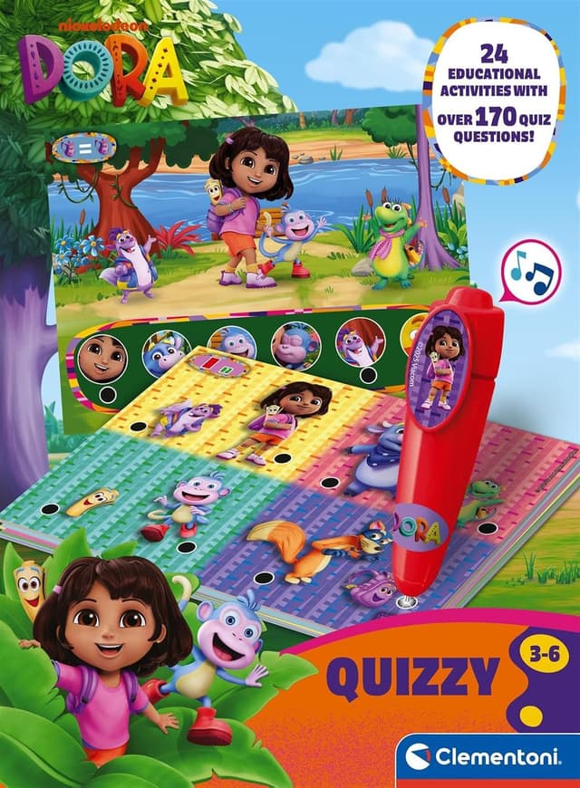 Thumbnail 1 de Clementoni E-Lektor Quiz Basic Dora 16682
