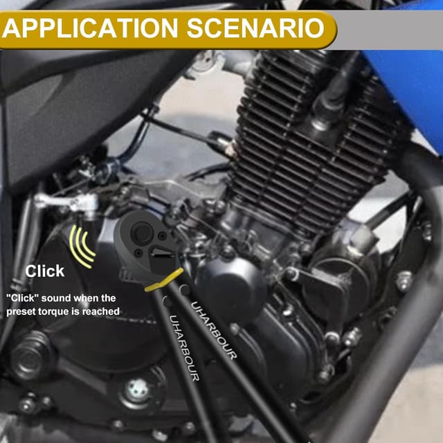 Detalle 2 de Uharbour Torque Wrench 1/2 (Dual Direction, 1 Nm steps, 72-tooth ratchet)