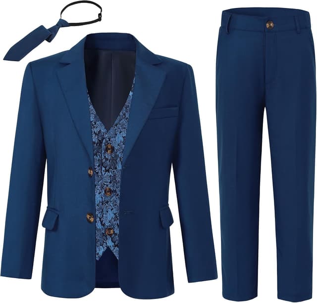 Imagen de SANMIO Boys Suit 4 Piece Slim Fit 5-12 en OfertitasTOP
