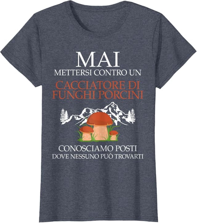 Thumbnail 4 de Funghi Porcini Divertente Maglietta